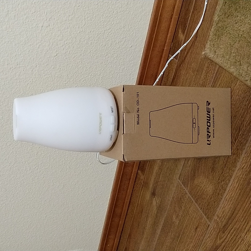 Oil diffuser with light